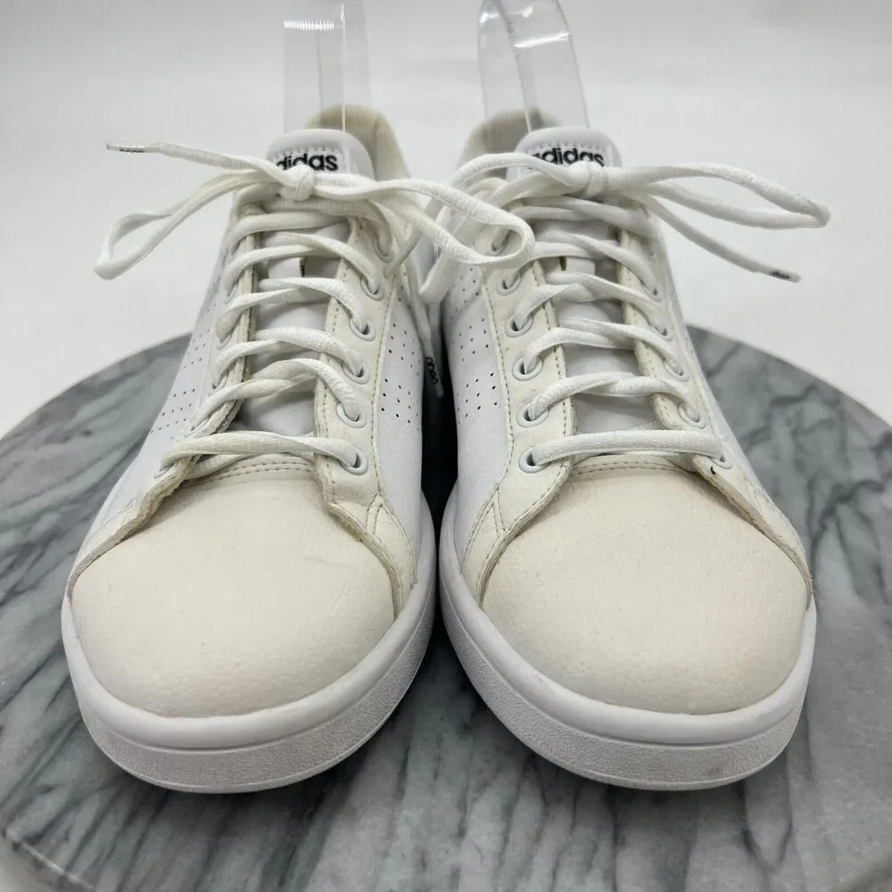 Adidas Cloudfoam Advantage Sneakers Womens 9.5 White Casual Shoes Low Top AW4323